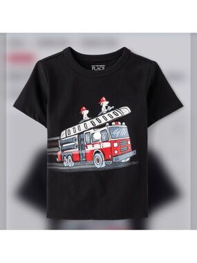 THE CHILDRENS PLACE Toddler Boys Fire Truck Graphic Tee